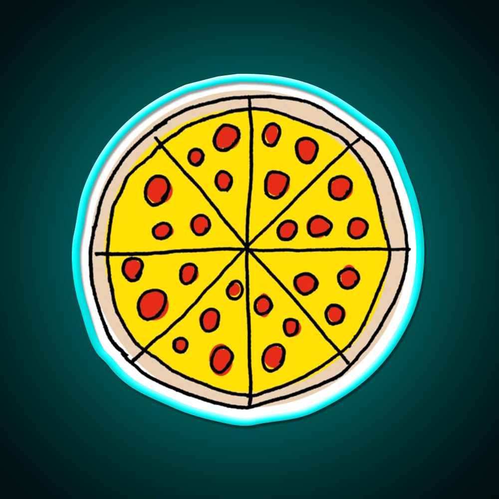 Pizza Snack Food Led Neon Sign For Vending Area Rgb Color - Shineneon