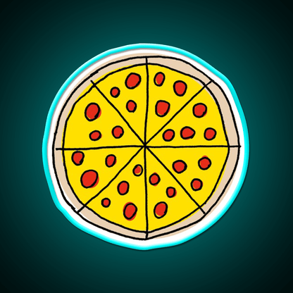 Pizza Snack Food Led Neon Sign For Vending Area Rgb Color - Shineneon