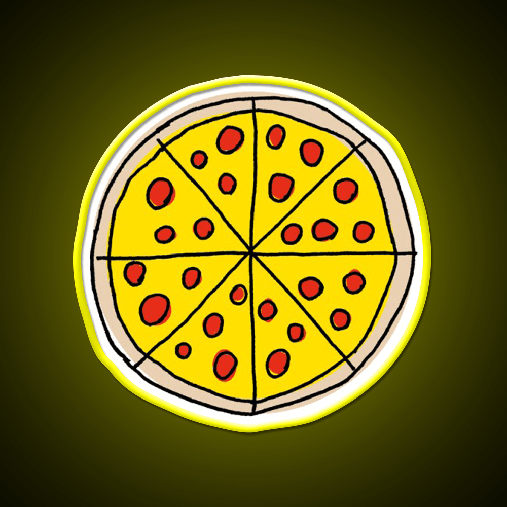 Pizza Snack Food Led Neon Sign For Vending Area Rgb Color - Shineneon