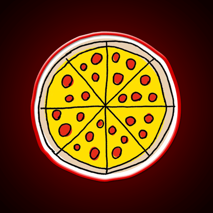 Pizza Snack Food Led Neon Sign For Vending Area Rgb Color - Shineneon