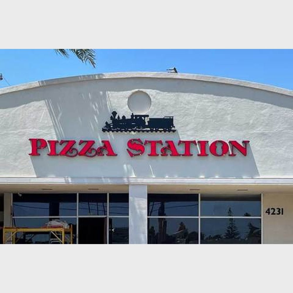 Pizza Station 3D Frontlit Channel Letters Led Light Sign - Shineneon