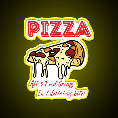 Pizza The Ultimate Food Snack Food Led Neon Sign Rgb Color - Shineneon