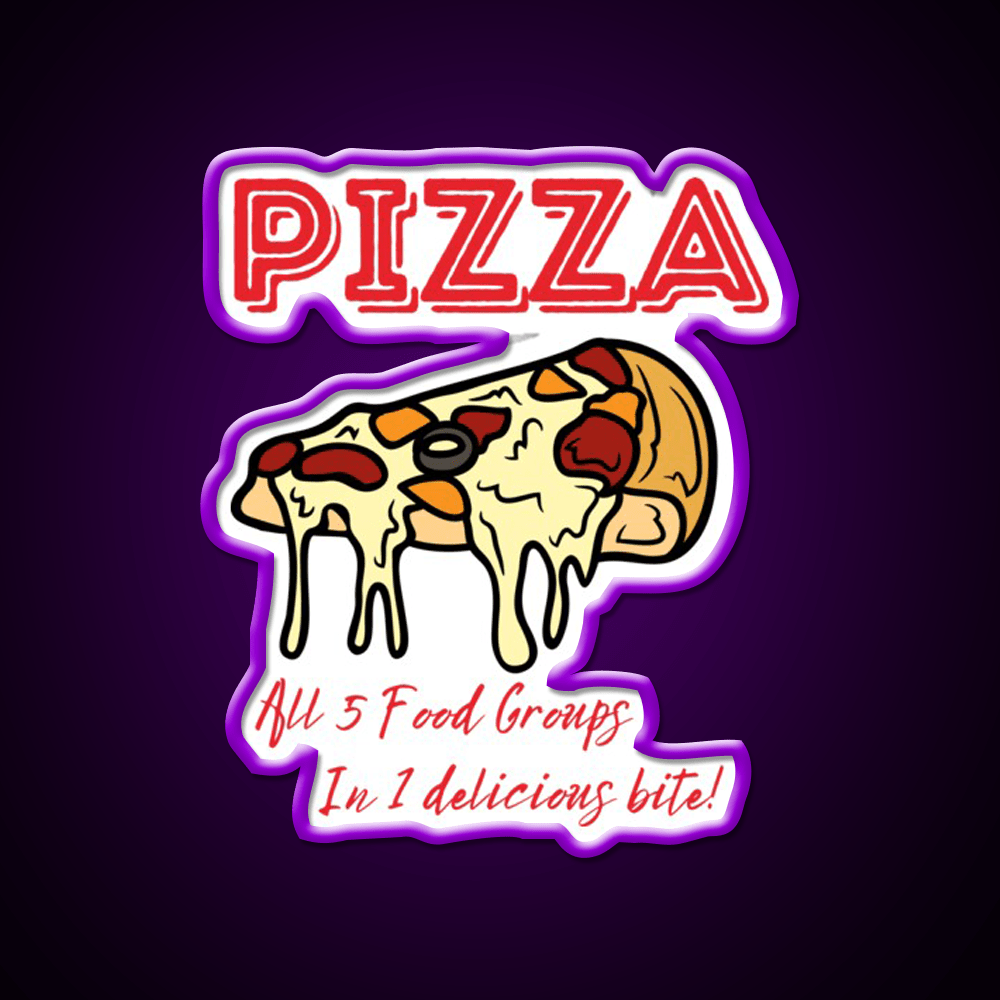 Pizza The Ultimate Food Snack Food Led Neon Sign Rgb Color - Shineneon