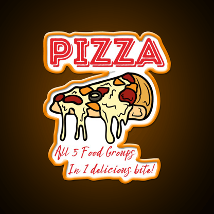 Pizza The Ultimate Food Snack Food Led Neon Sign Rgb Color - Shineneon