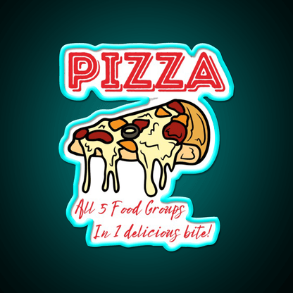 Pizza The Ultimate Food Snack Food Led Neon Sign Rgb Color - Shineneon