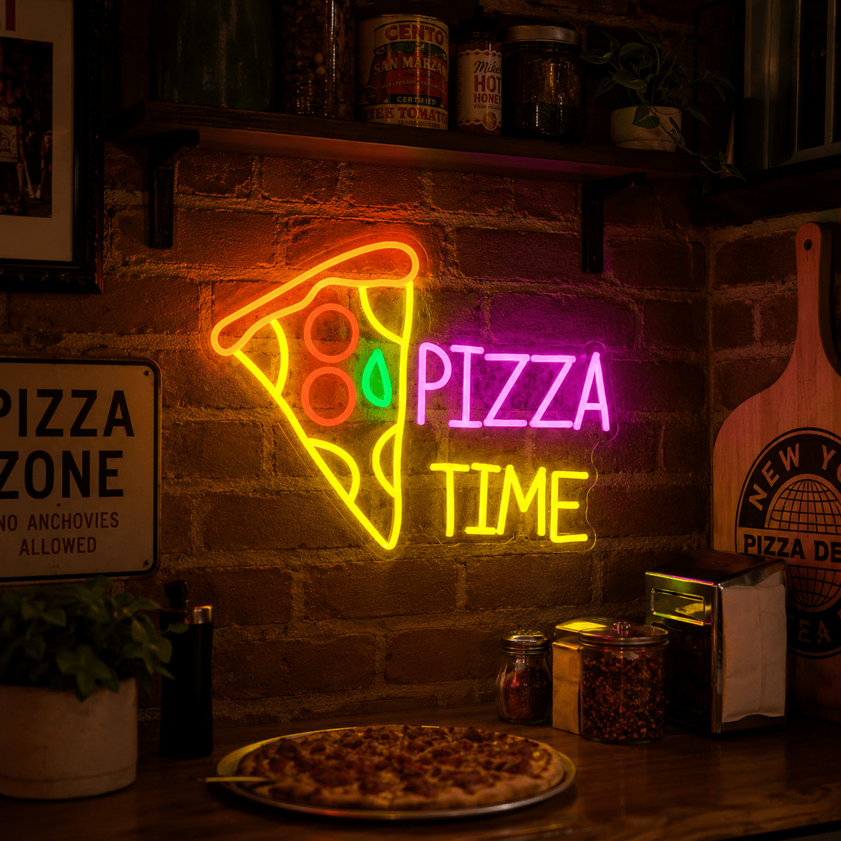 Pizza Time LED Neon Sign - Shineneon