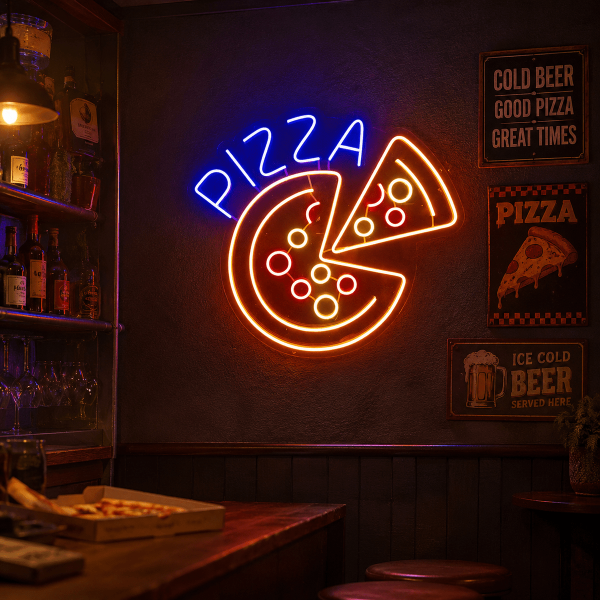 Pizza Wall Decor LED Neon Sign Wall Neon Sign - Shineneon
