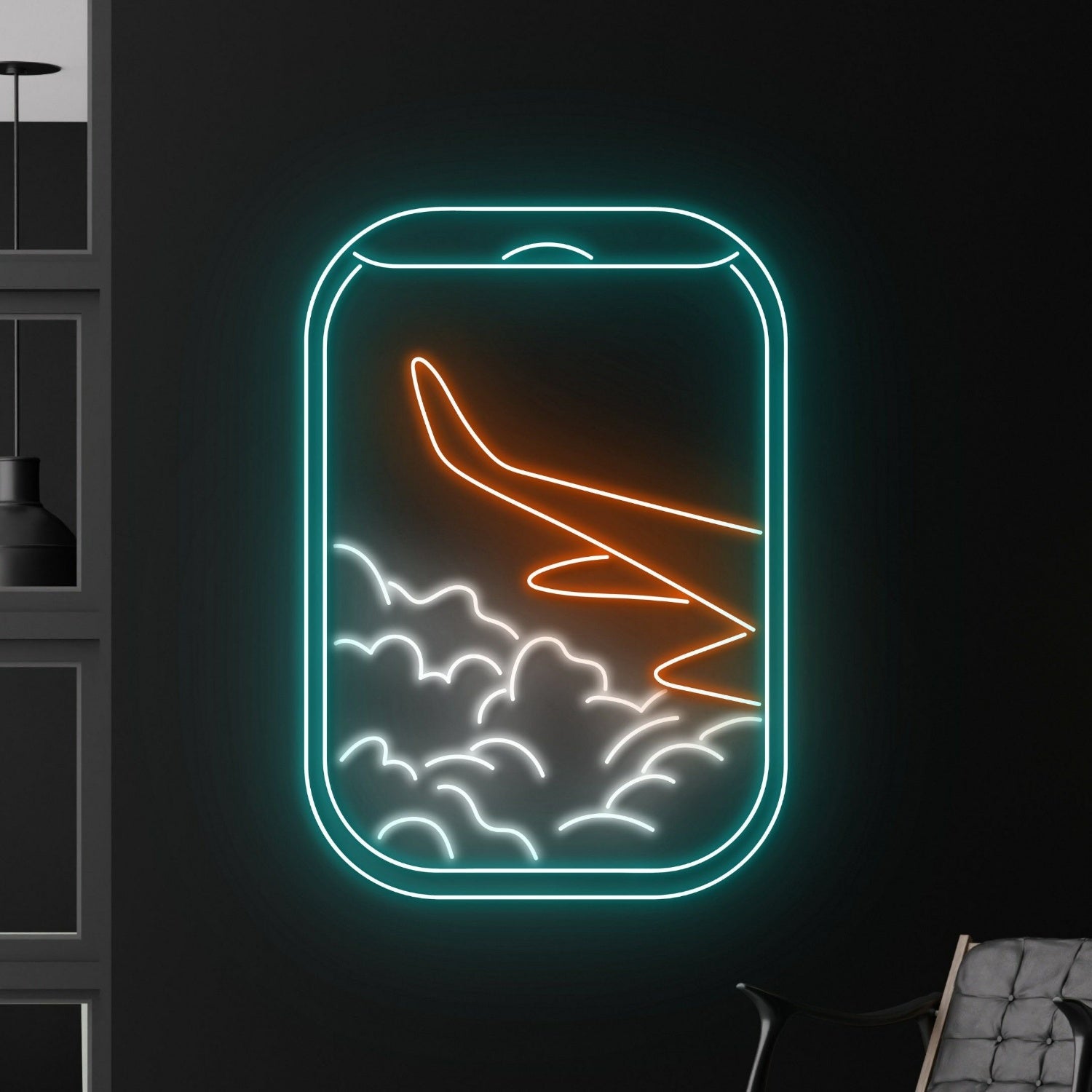 Plane Window View Cloud Led Neon Sign | Shineneon
