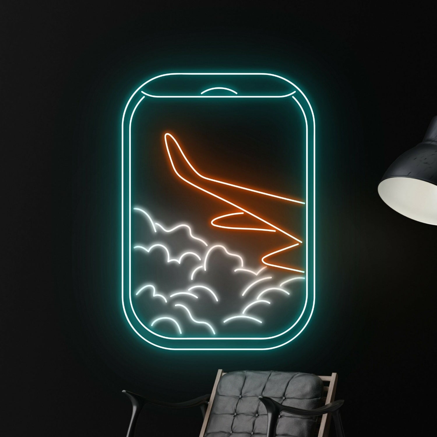 Plane Window View Cloud Led Neon Sign | Shineneon