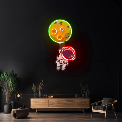 Planet Balloon Custom Led Signs Artwork For Sale - Shineneon