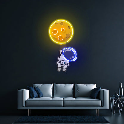 Planet Balloon Custom Led Signs Artwork For Sale - Shineneon