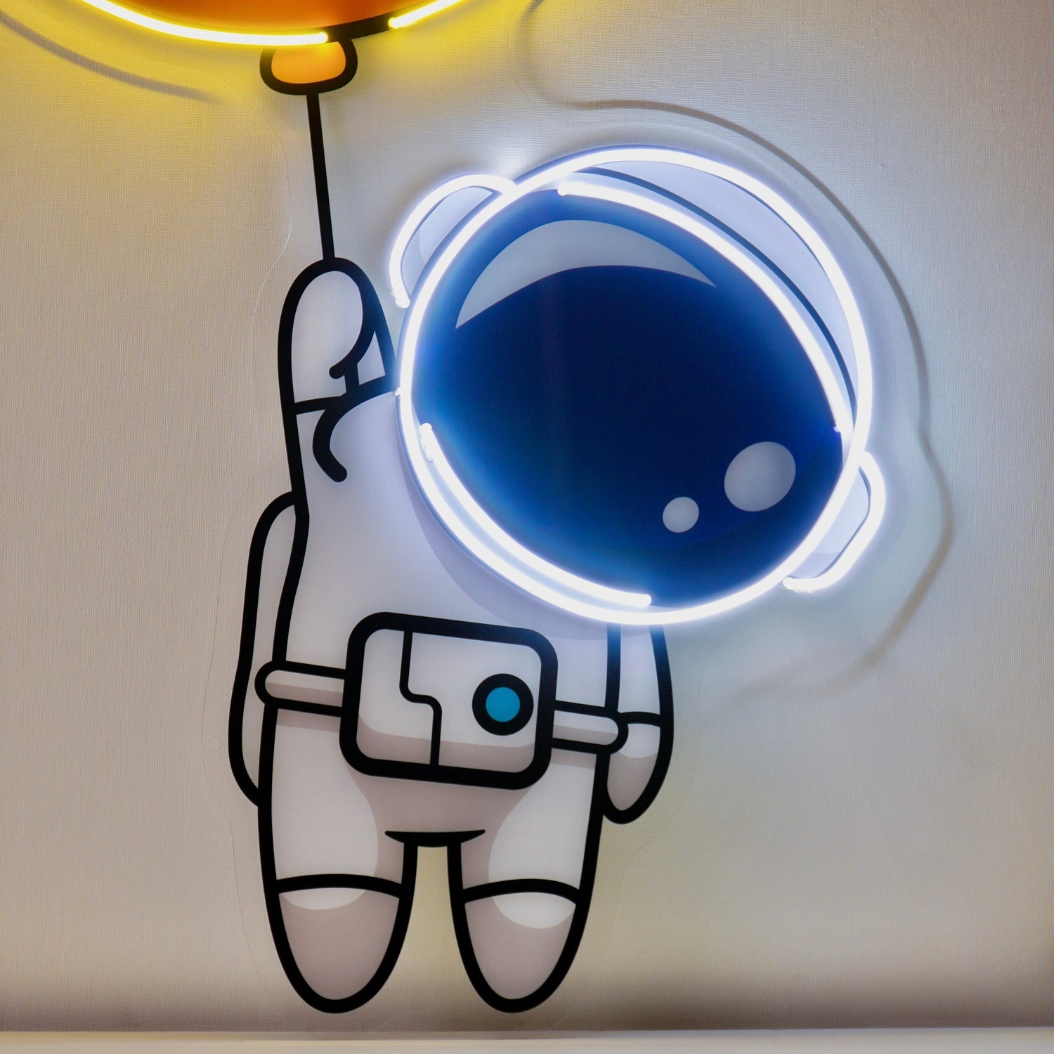 Planet Balloon Moon Astronaut Uv Printed Led Neon Sign For Kids Room Decor | Shineneon