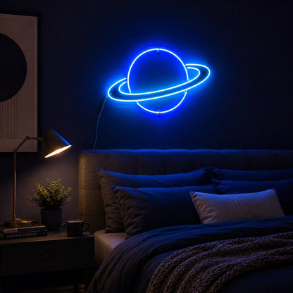 Planet Line Neon Sign LED Neon Sign real lifestyle scene