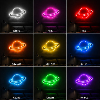 Planet Line Neon Sign LED Neon Sign color grid