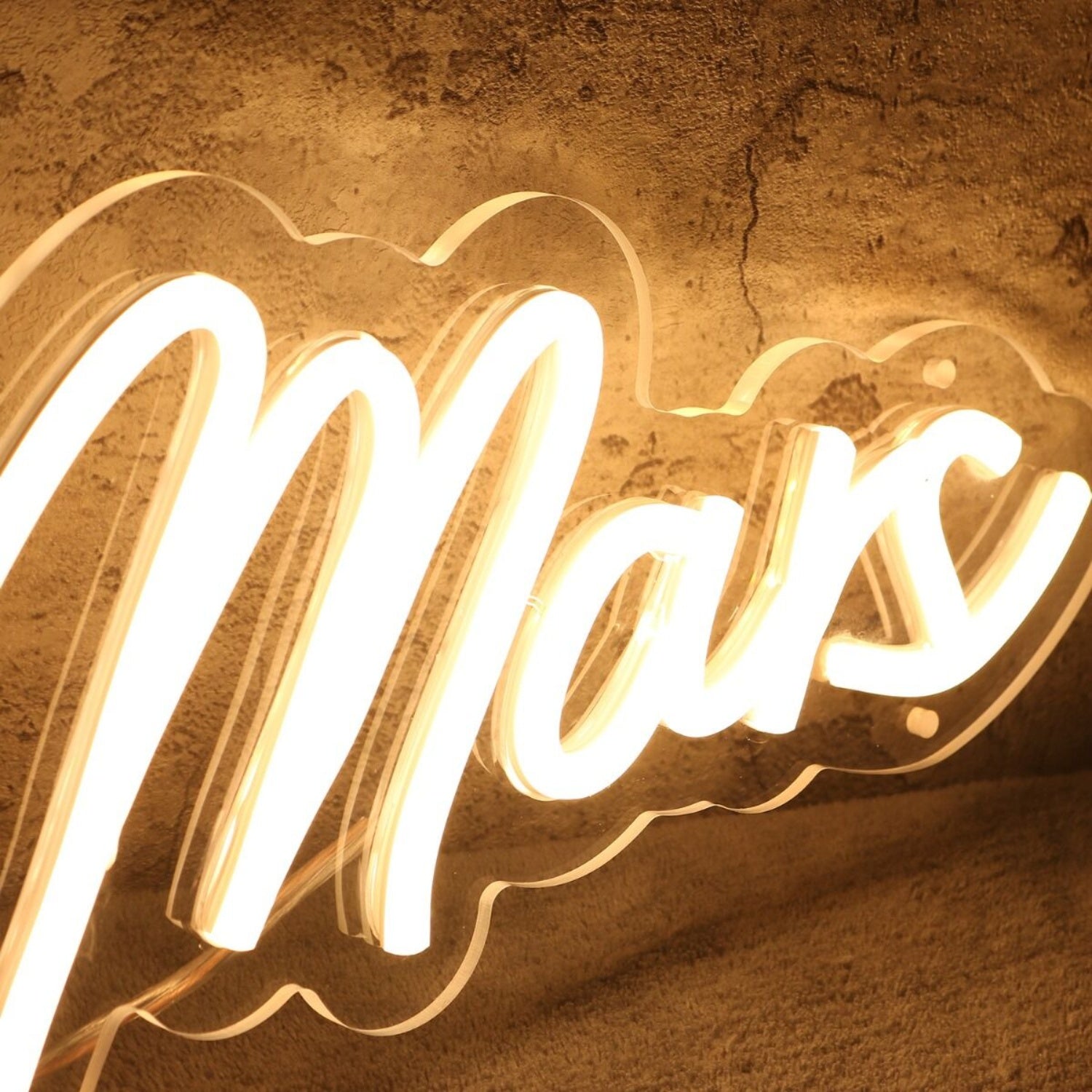 Planet Mars Yellow Led Neon Sign - Shineneon