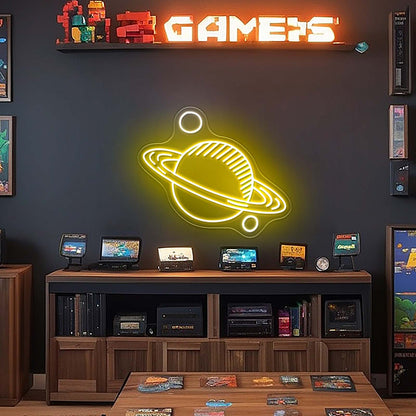 Planet Neon Sign For Kids Room Led Signs - Shineneon