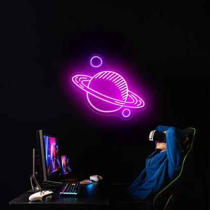 Planet Neon Sign For Kids Room Led Signs - Shineneon