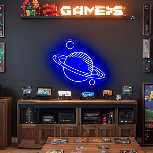 Planet Neon Sign For Kids Room Led Signs