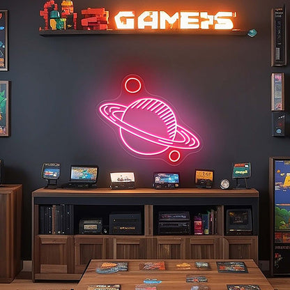 Planet Neon Sign For Kids Room Led Signs
