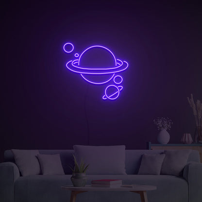Planets Led Neon Sign Neon Light Signs Custom For Home Party | Shineneon