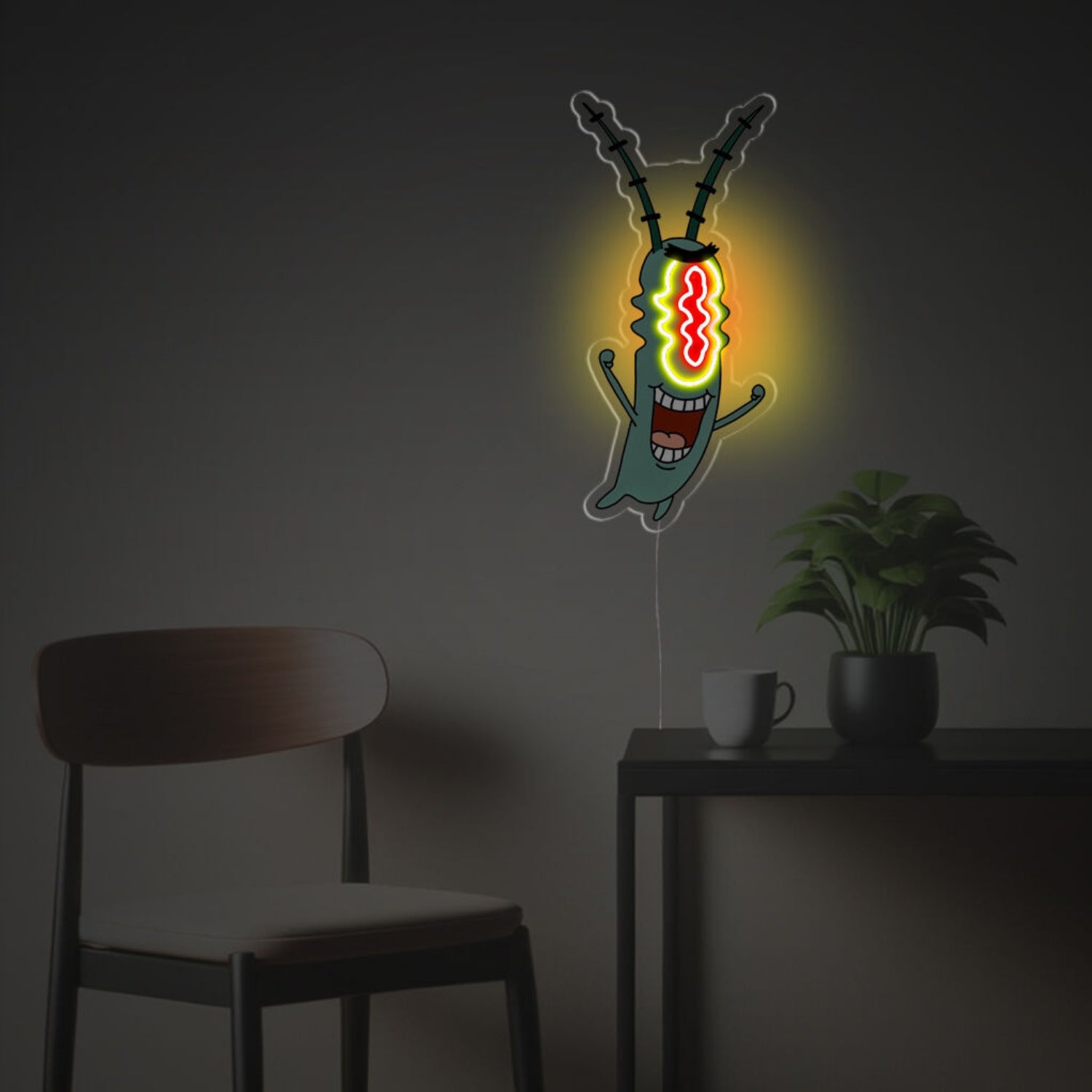 Plankton Artistic Version Led Neon Acrylic Artwork For Home | Shineneon