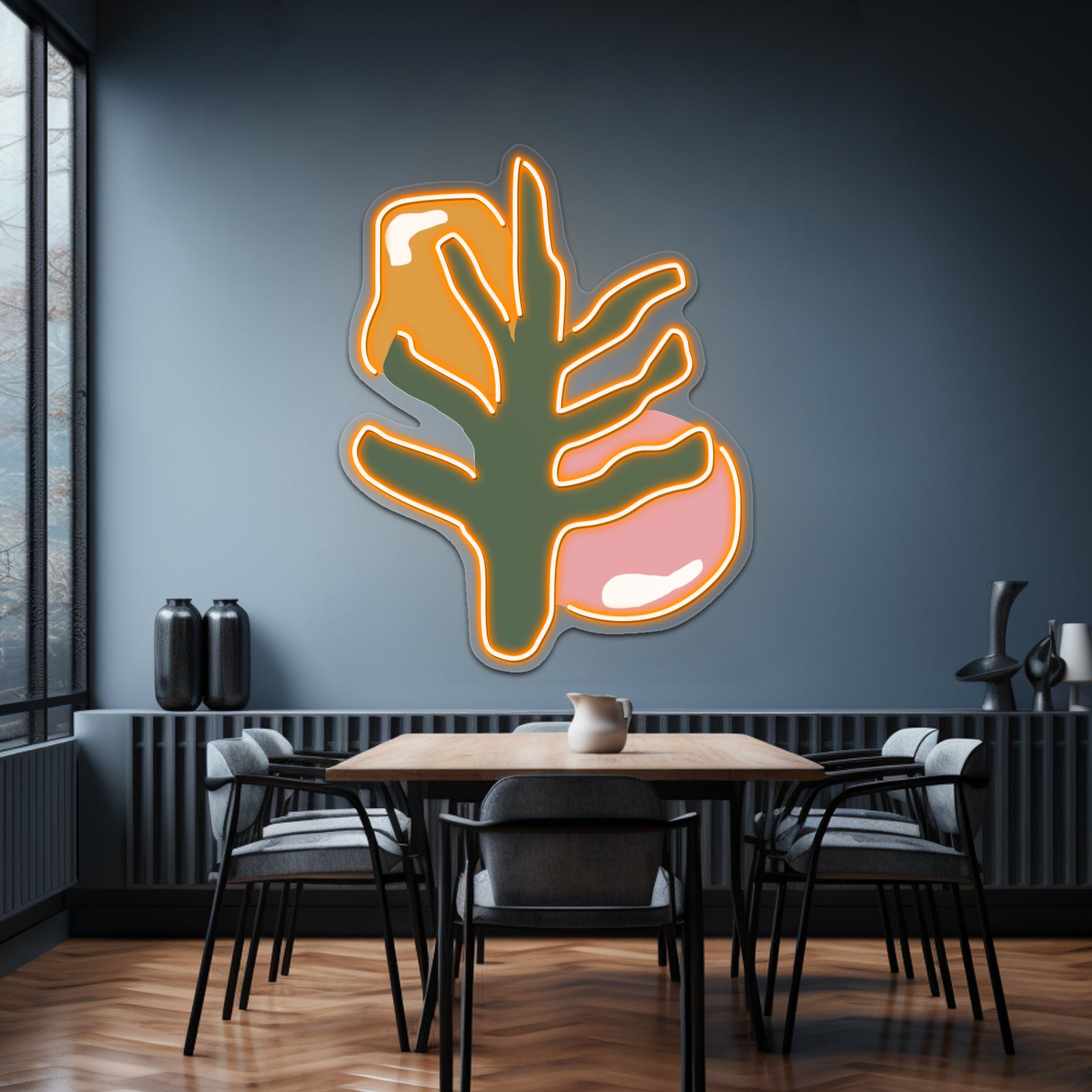 Plant Abstract Art Wall Artwork Neon Signs | Shineneon