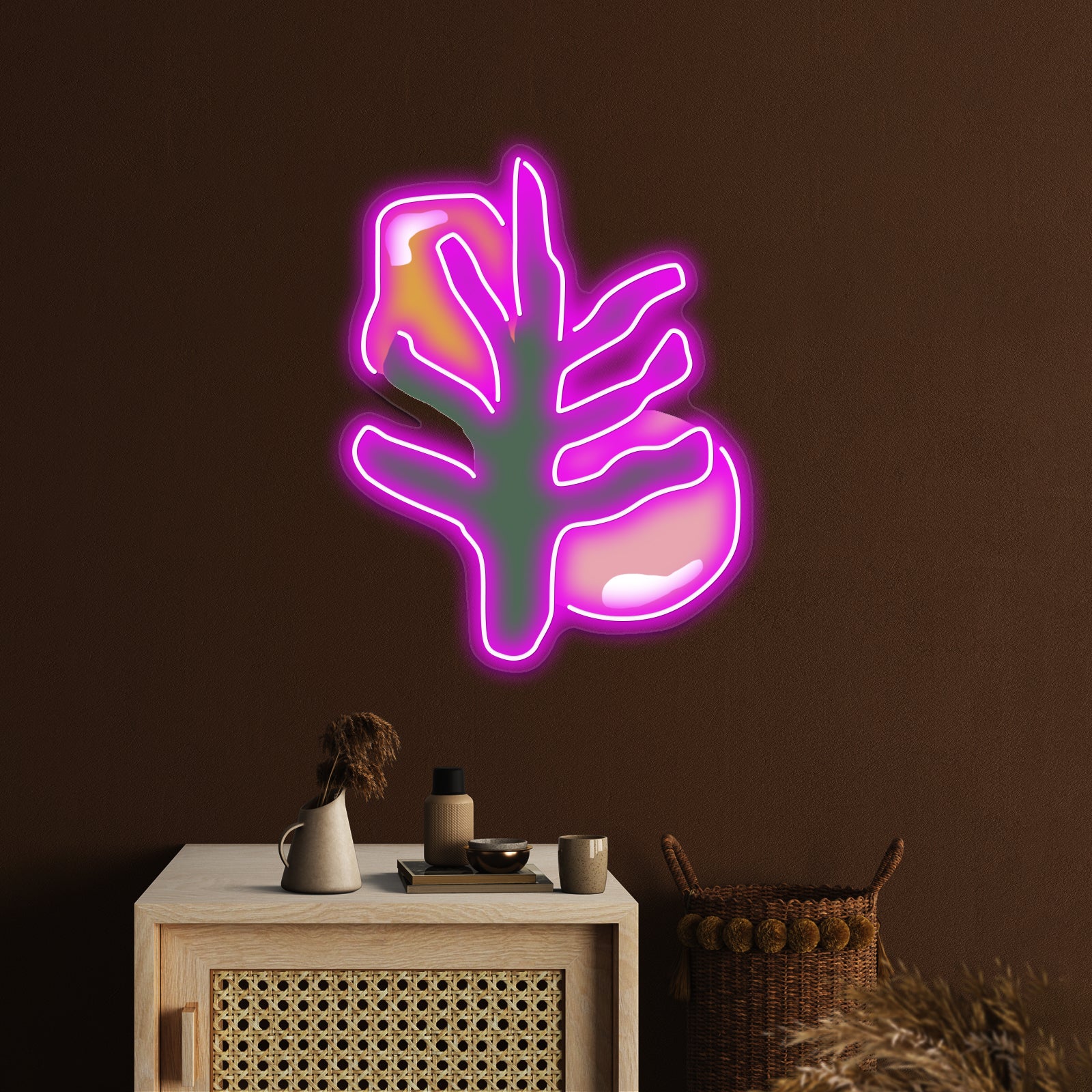 Plant Abstract Art Wall Artwork Neon Signs | Shineneon