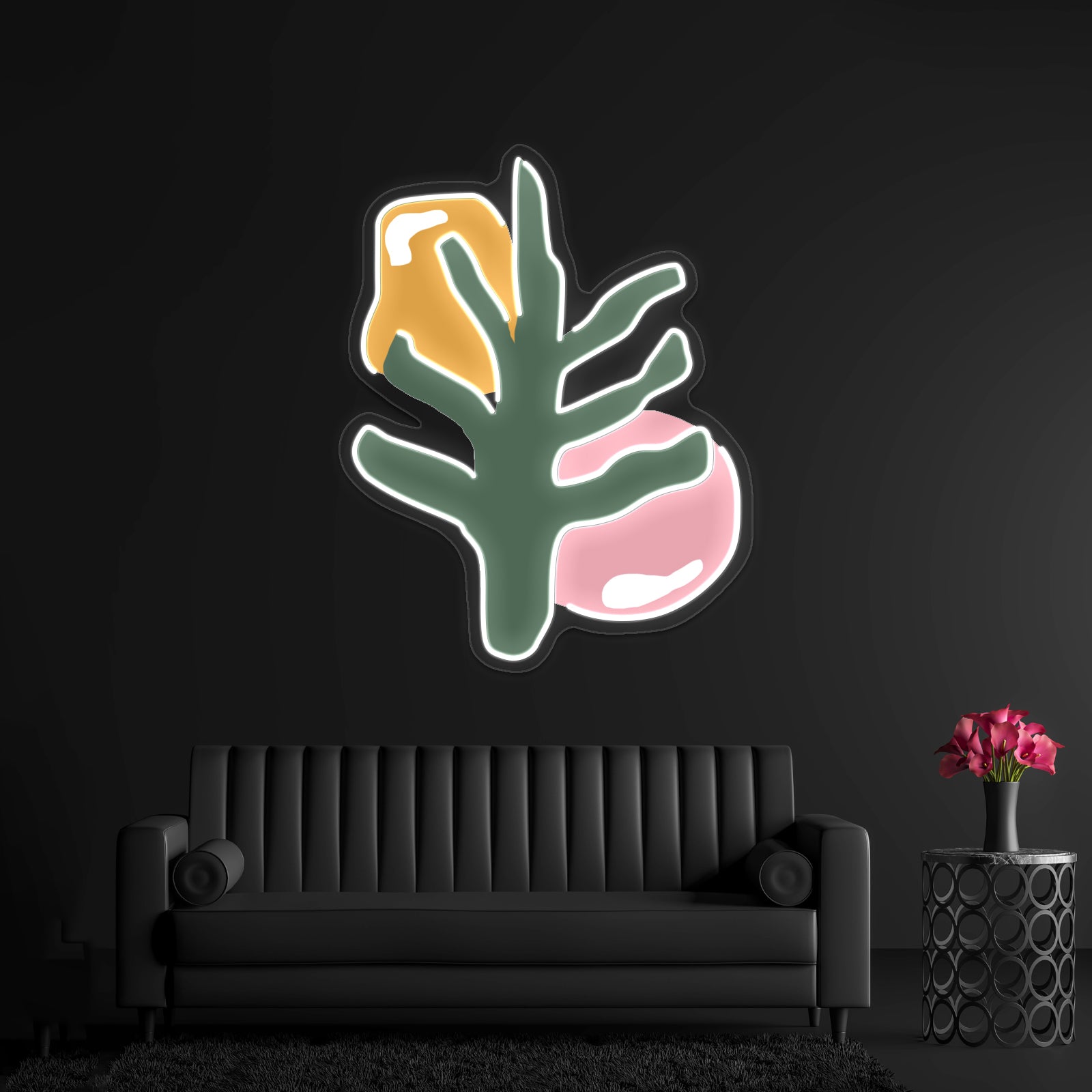 Plant Abstract Art Wall Artwork Neon Signs | Shineneon