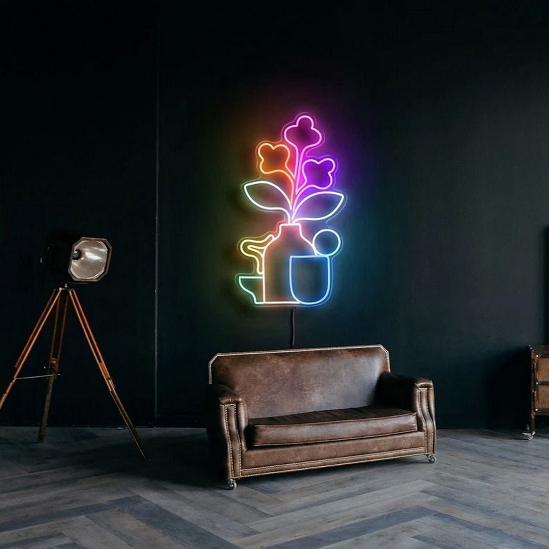 Plant Flowers Led Sign Business Neon Sign - Shineneon