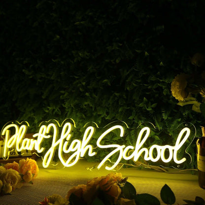 Plant High School Yellow Led Neon Sign - Shineneon