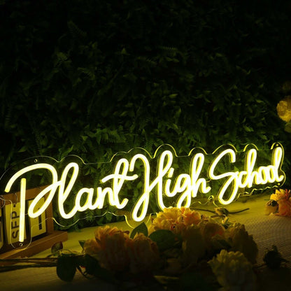 Plant High School Yellow Led Neon Sign - Shineneon