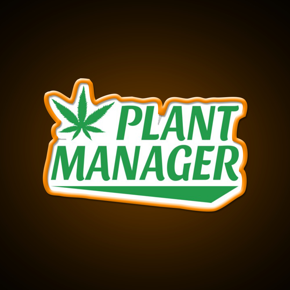 Plant Manager Hemp Inspired Green Leaf Led Neon Sign Rgb Color - LED neon sign view 6