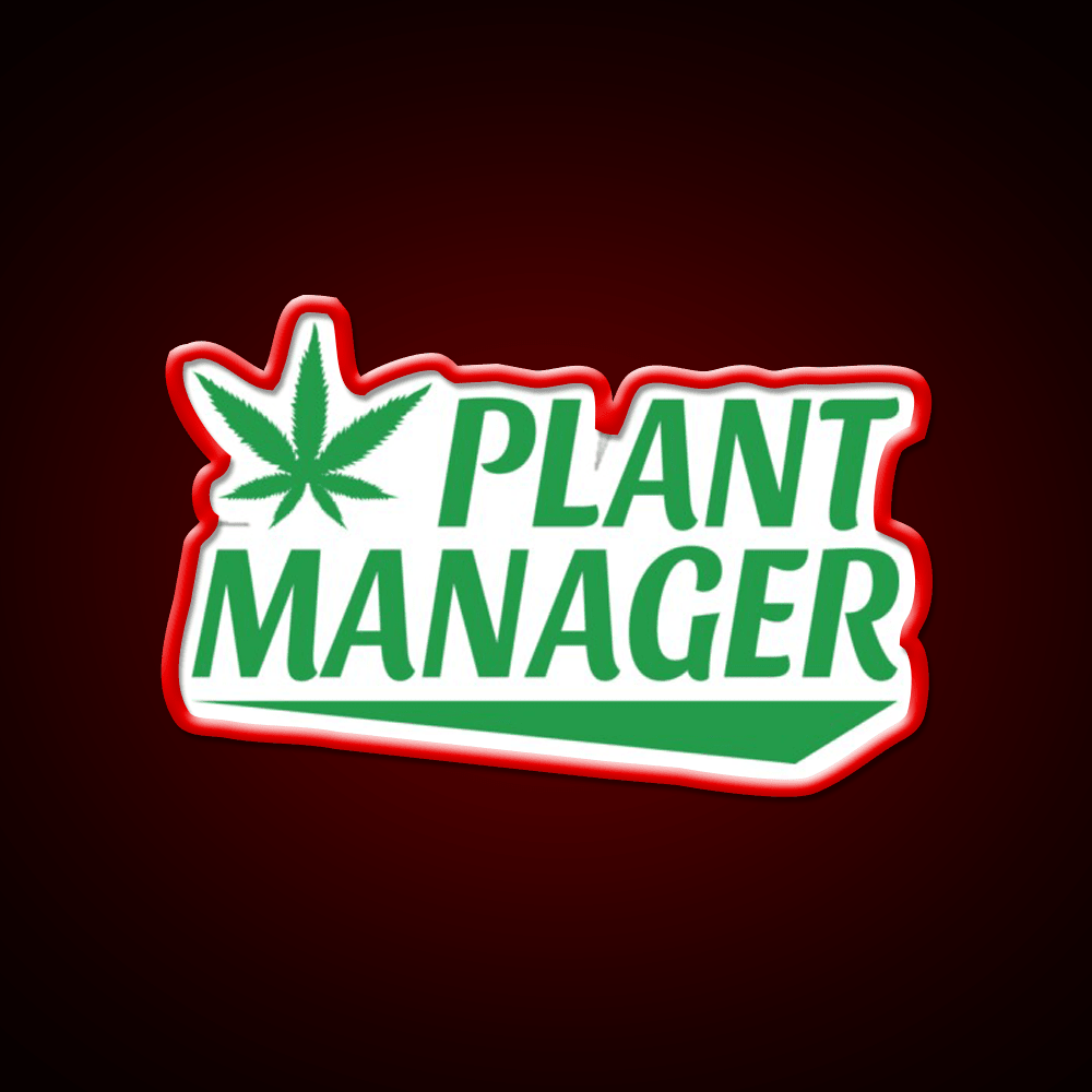 Plant Manager Hemp Inspired Green Leaf Led Neon Sign Rgb Color - Shineneon