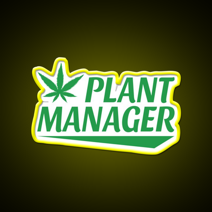 Plant Manager Hemp Inspired Green Leaf Led Neon Sign Rgb Color - LED neon sign view 7