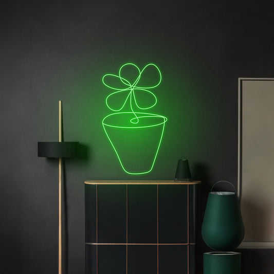 Plant Neon Sign Wall Art