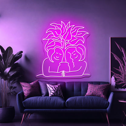 Plantasia Artwork Led Neon Signs Custom