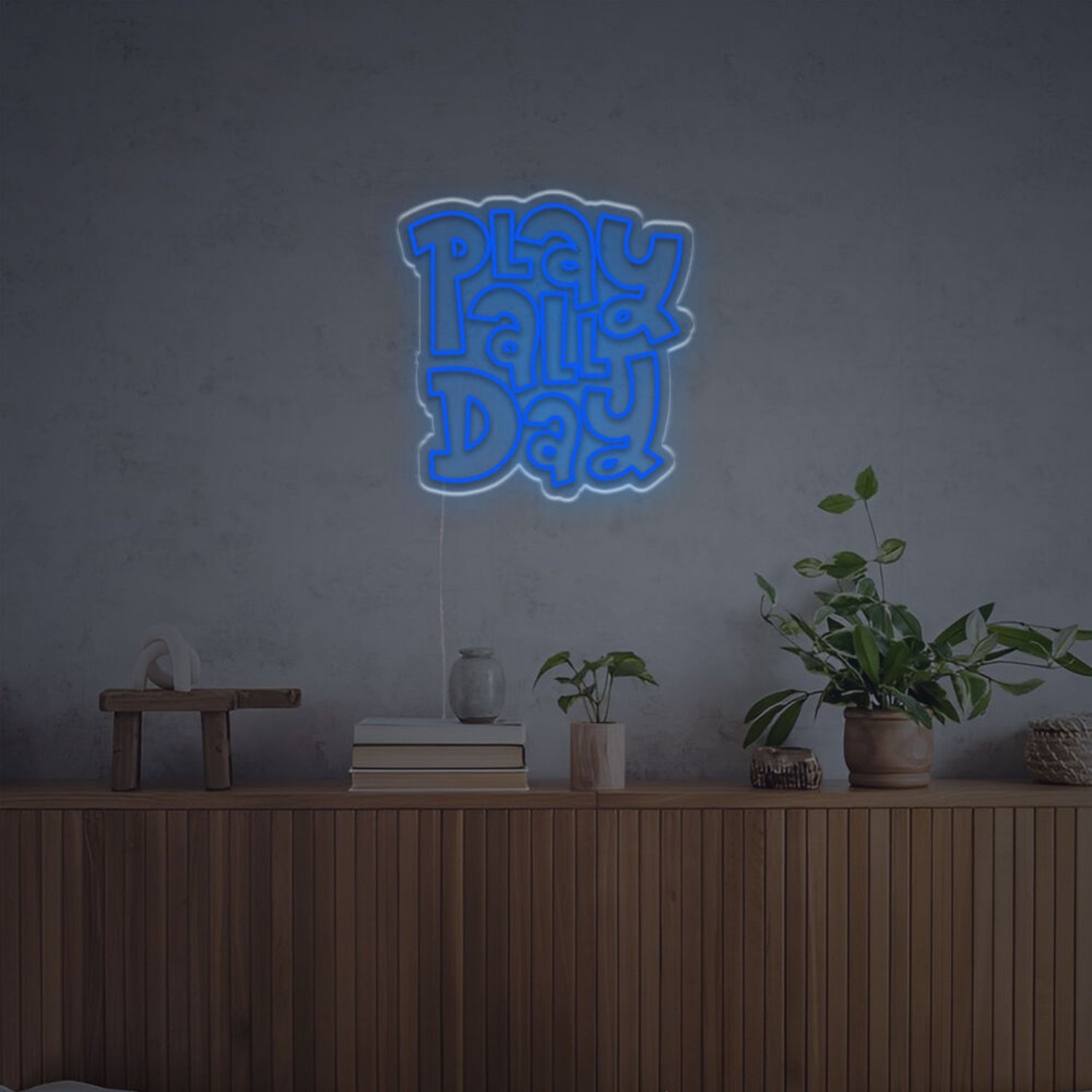 Play All Day By Fat Font Led Neon Sign Brings Vibrant Fun | Shineneon