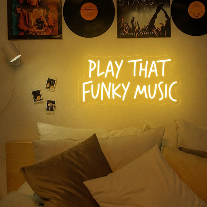 Play That Funky Music Room Decor LED Neon Sign - 02 High-Converting Product Image