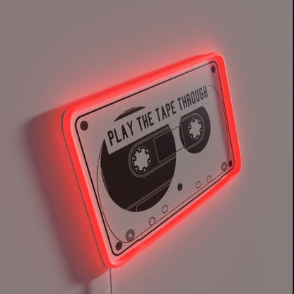 Play The Tape Through Rgb Led Neon Sign - Shineneon