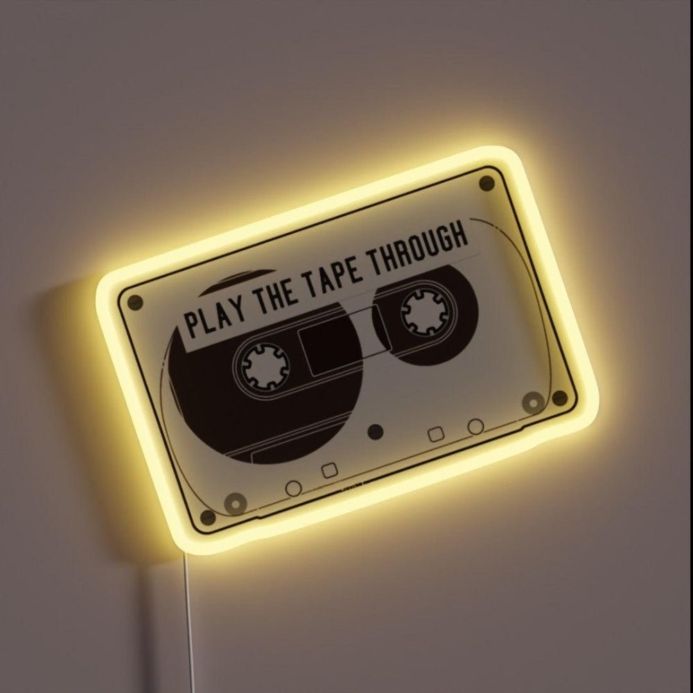 Play The Tape Through Rgb Led Neon Sign - Shineneon