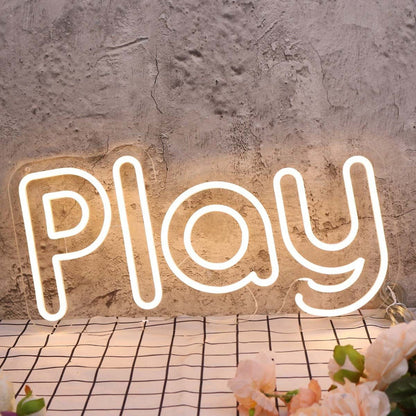 Play Yellow Led Neon Sign - Shineneon