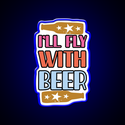 Playful Beer Themed Graphic Man Cave Bar Led Neon Sign Rgb Color