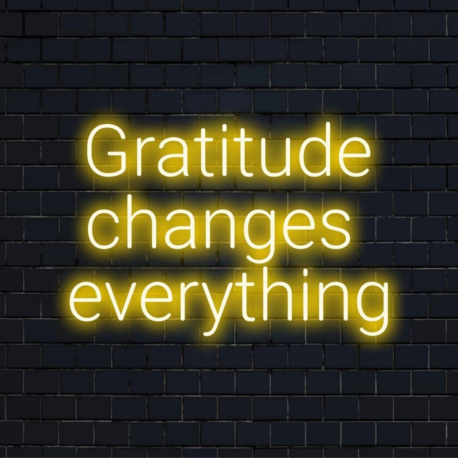 Gratitude Changes Everyhing LED Neon Sign | Shineneon