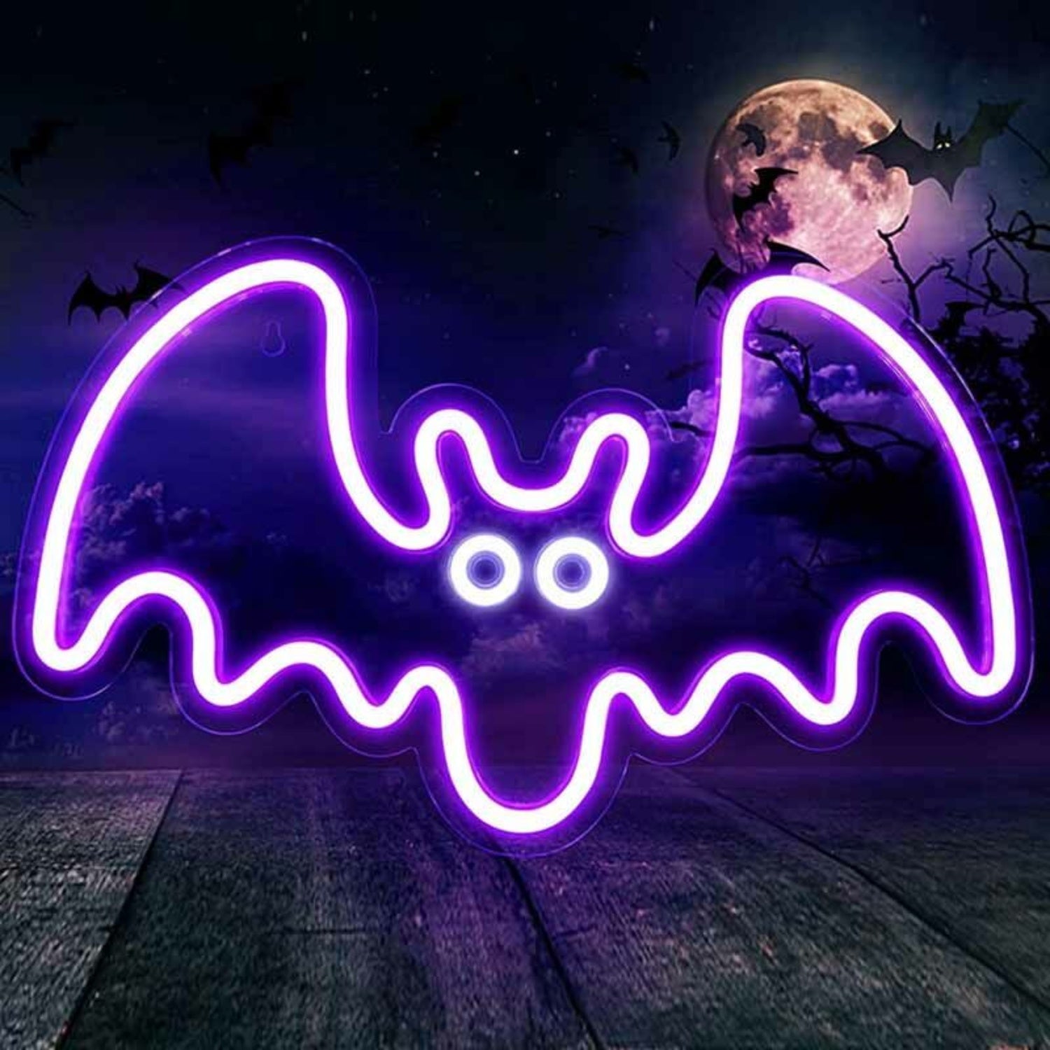 Playful Halloween Bat Neon Sign | Shineneon