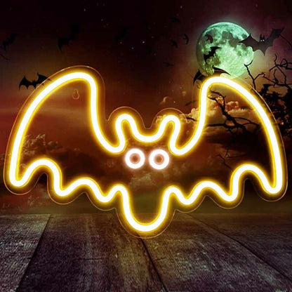 Playful Halloween Bat Neon Sign | Shineneon