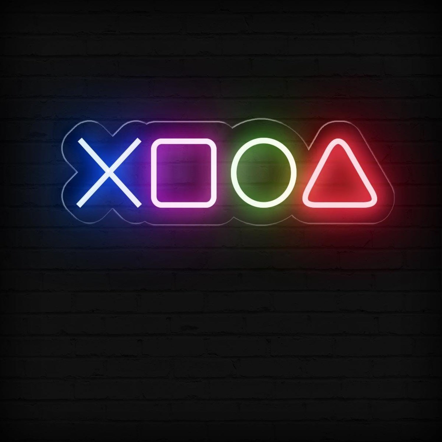 Playstation Multicolor Game Buttons Led Neon Sign For Gaming Room Decor | Shineneon