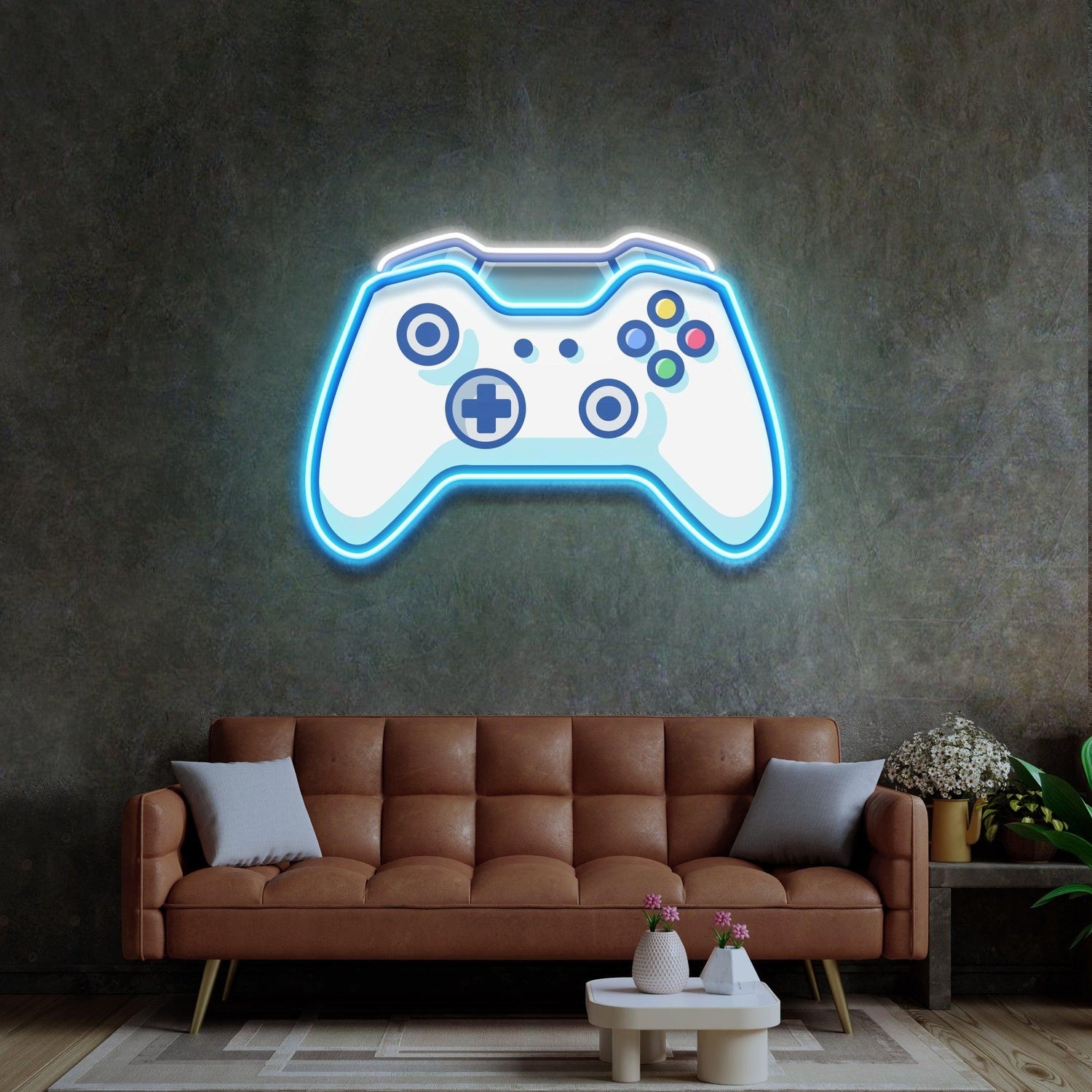 Playstation Pop Art Uv Printed Led Neon Sign For Indoor Gaming Room Decor | Shineneon