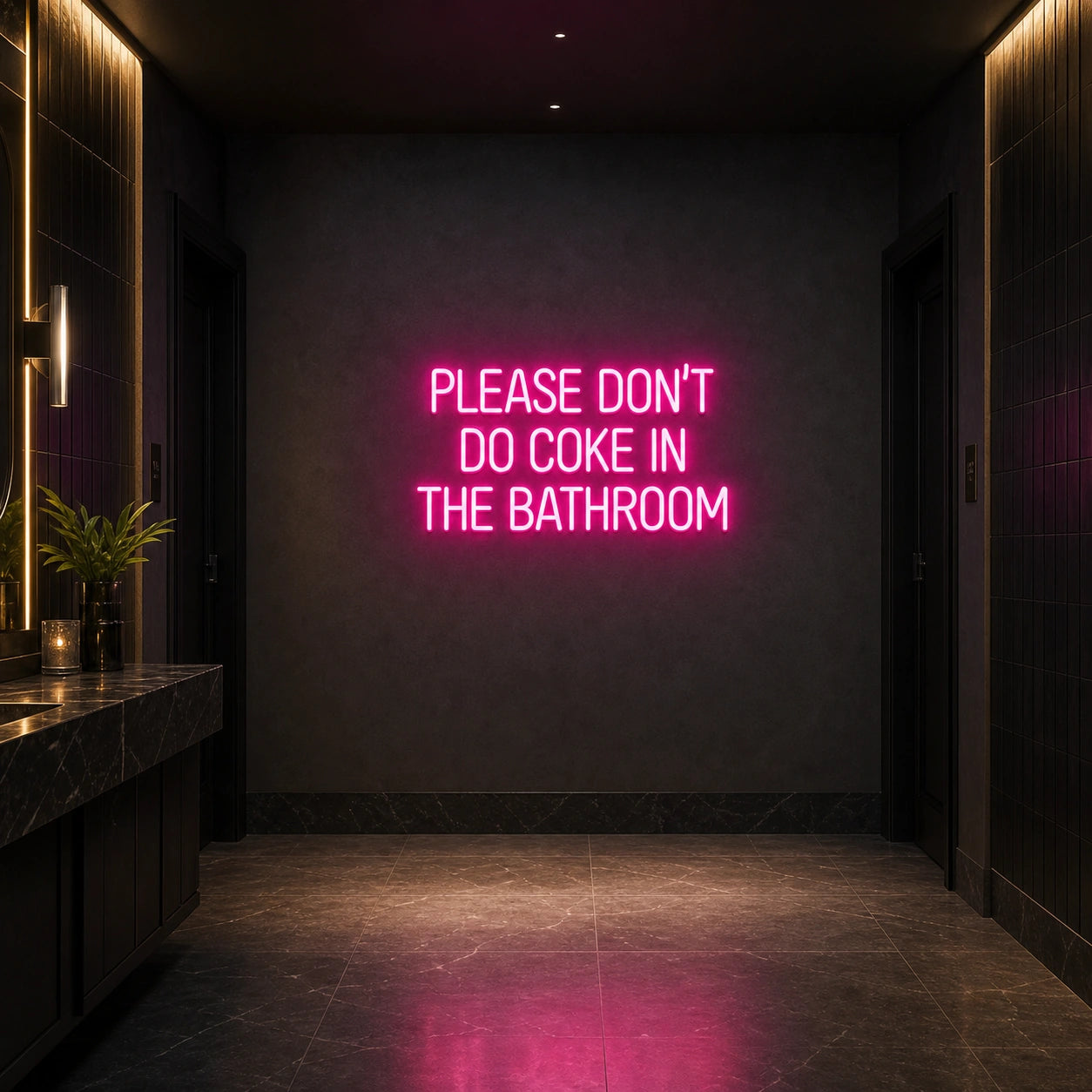 Please Don T Do Coke LED Neon Sign Garage Man Cave Neon Sign size image