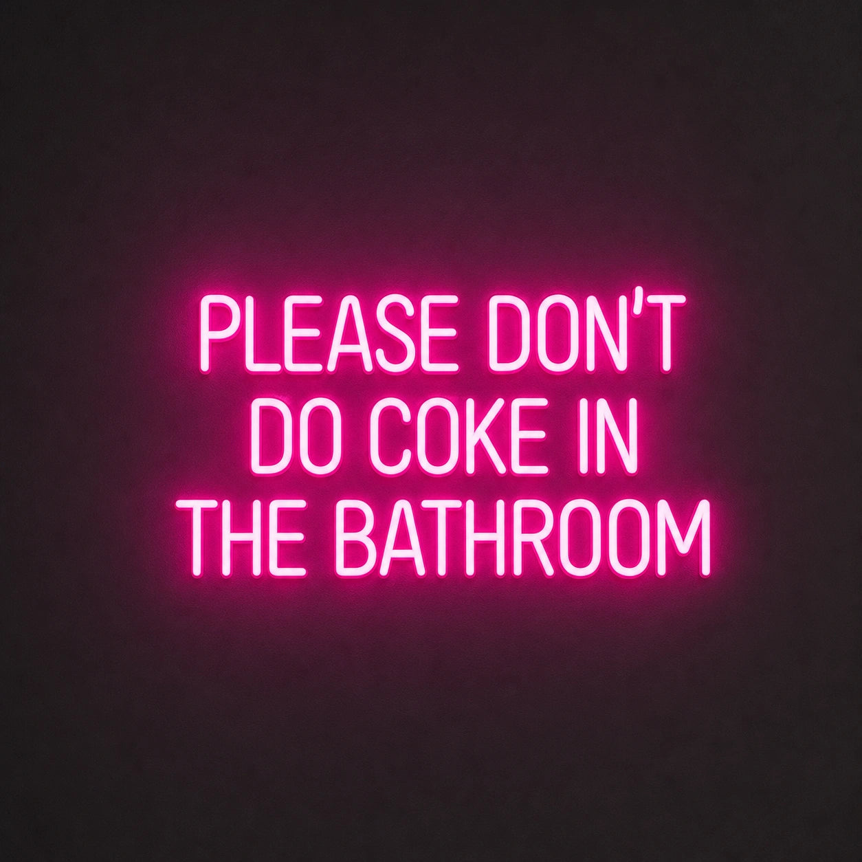 Please Don T Do Coke LED Neon Sign Garage Man Cave Neon Sign main product image