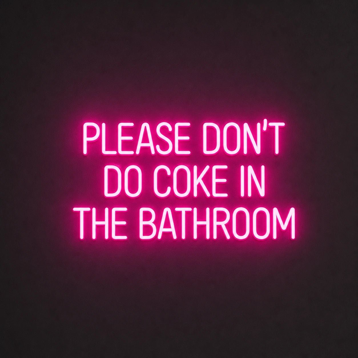 Please Don T Do Coke LED Neon Sign Garage Man Cave Neon Sign - Shineneon